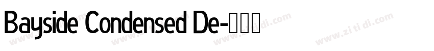 Bayside Condensed De字体转换
